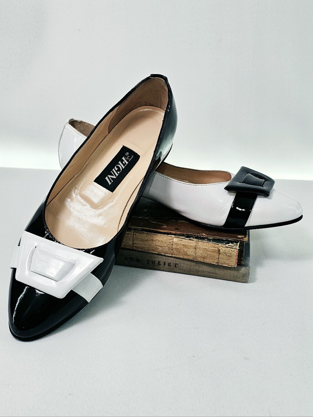 Figini Milano Black & White Flats